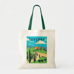Toskana Italien Weinberg Reise Kunst Vintage Tragetasche