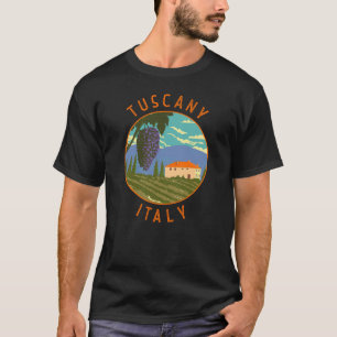 Toskana Italien Weingarten Beachteter Kreislauf Vi T-Shirt