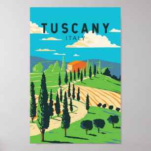 Toskana Italien Weinroute Mendrisiotto Vintag Poster
