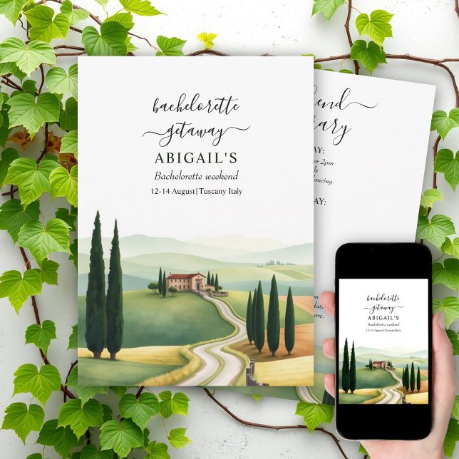 Toskana Italien Ziel Bacheloretto Wochenende Einladung (Von Creator hochgeladen)