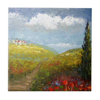 Toskana-Italiener-Dorf Fliese