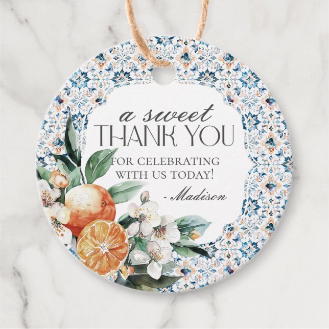 Toskana Italienische Toskana Küste Geschenkanhänger (Vorderseite)