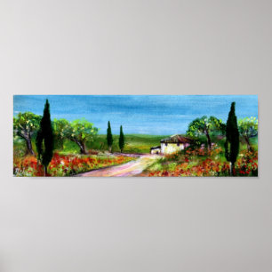 TOSKANA LANDSCHAFT 4 POSTER