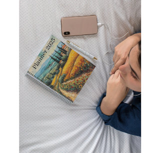 Toskana Landschaft Italien van Gogh Stil Planer