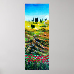 TOSKANA-LANDSCHAFT MIT MOPN POSTER