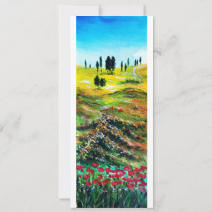 TOSKANA-LANDSCHAFT MIT MOPPIEN ,weiß Einladung