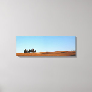 Toskana-Landschaft mit Zypressenpanorama-Leinwand Leinwanddruck