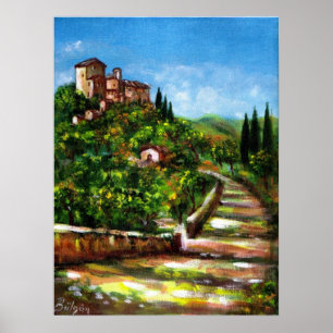 TOSKANA LANDSCHAFT POSTER
