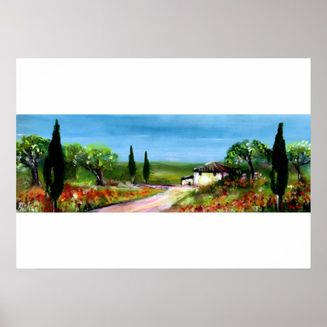 TOSKANA-LANDSCHAFT POSTER (Vorne)