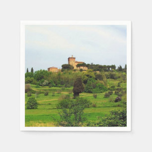 Toskana Landschaft Serviette