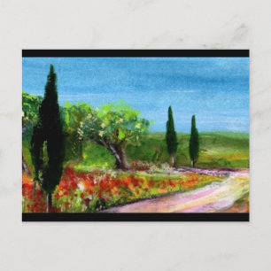 TOSKANA-LANDSCHAFTEN POSTKARTE