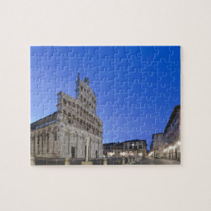 Toskana, Lucca, Piazza San Michele bei Morgendämm Puzzle
