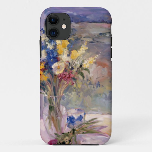 Toskana mit Blumen Case-Mate iPhone Hülle (Rückseite)