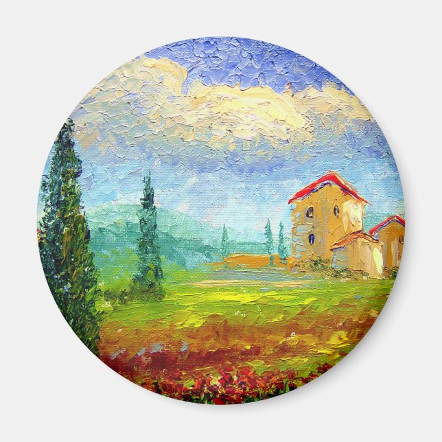 Toskana Poppies Magnet (Vorne)