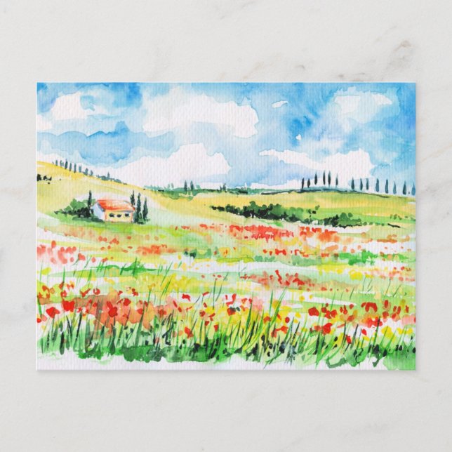 Toskana Postkarte (Vorderseite)