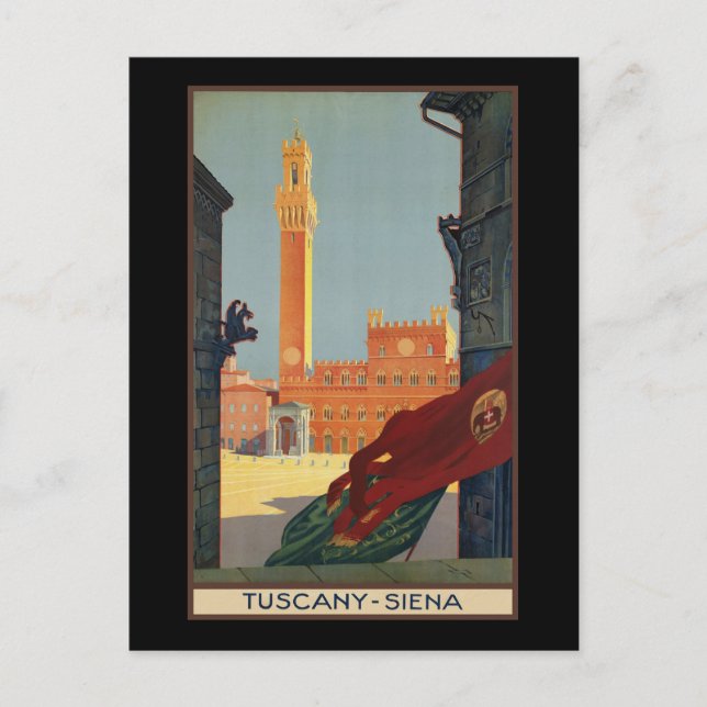 Toskana Siena Postkarte (Vorderseite)