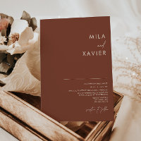 Toskana Terracotta | Moderne Minimale Hochzeit