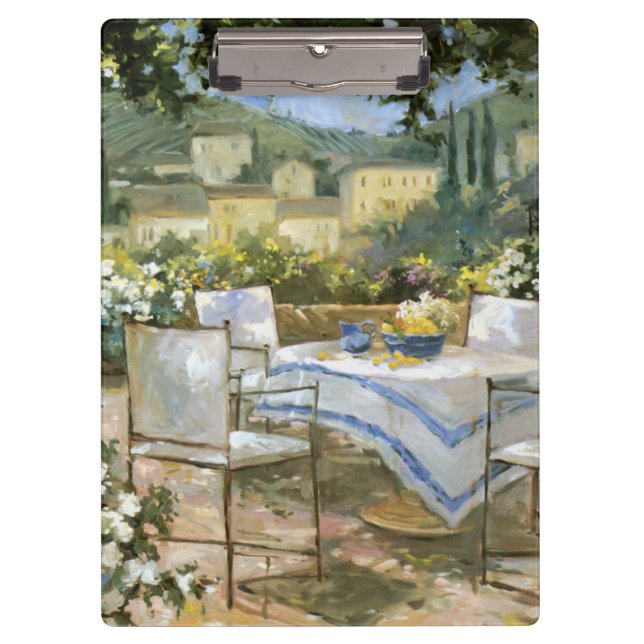Toskana-Terrasse Klemmbrett (Vorderseite)