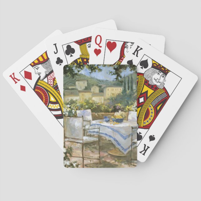 Toskana Terrasse Spielkarten (Rückseite)