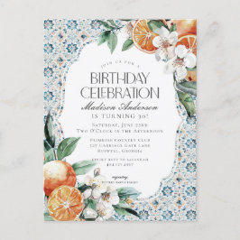 Toskana Tile Coastal Italienischer Geburtstag Einl Postkarte