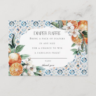 Toskana Tile Italien Windeln Einladung Einlage