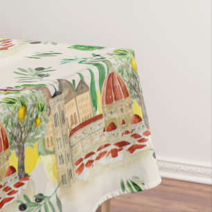 Toskana, Toskana, Italien, Oliven, Zitronen, Tischdecke