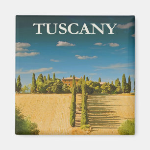 Toskana Travel Poster Magnet
