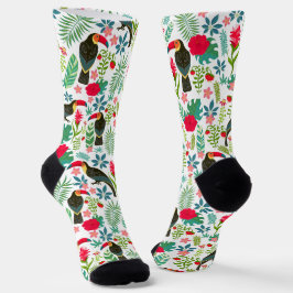 Toskana und farbenprächtige tropische Blume Socken