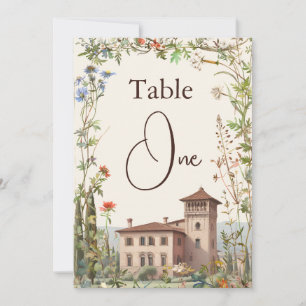 Toskana Wasserfarbe Italien Hochzeit in Urlaubsort