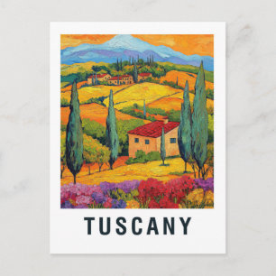 Toskana-Weingut-Reise im klassischen Stil Postkarte