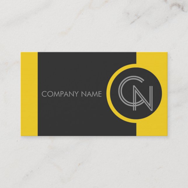 Toskanisch Sun Yellow Bold Visitenkarte (Vorderseite)