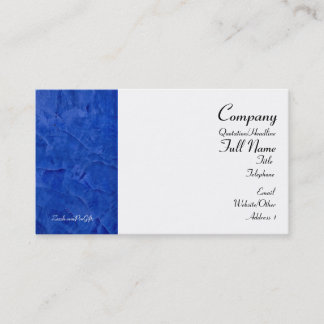 Toskanische blaue Wrapped Business Cards Visitenkarte