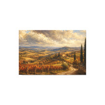 Toskanische Herbstlandschaft Gemälde