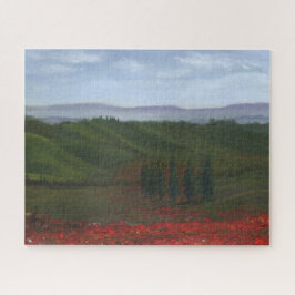 Toskanische Hügel Impressionistische Malerei eine Puzzle