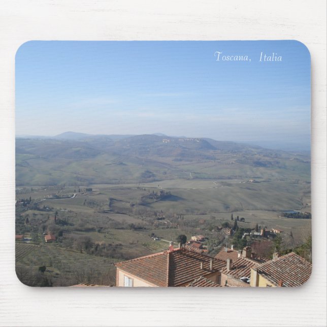Toskanische Landschaft Mousepad (Vorne)