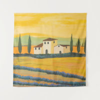 Toskanische Landschaft, Privatmaler, Acrylmalerei