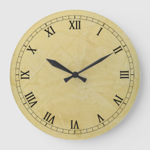 Toskanische Sonne Faux-Finish Große Wanduhr