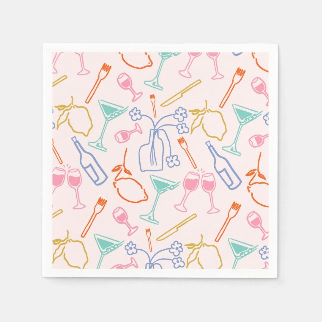 toskanischer Abend Serviette (Vorderseite)