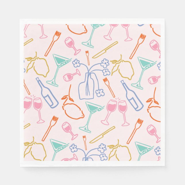 toskanischer Abend Serviette (Vorderseite)