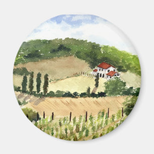 Toskanischer Landschaftsmagnet Magnet
