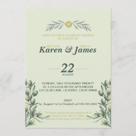 Toskanischer Olivengarten Hochzeitsdusche Einladun Einladung