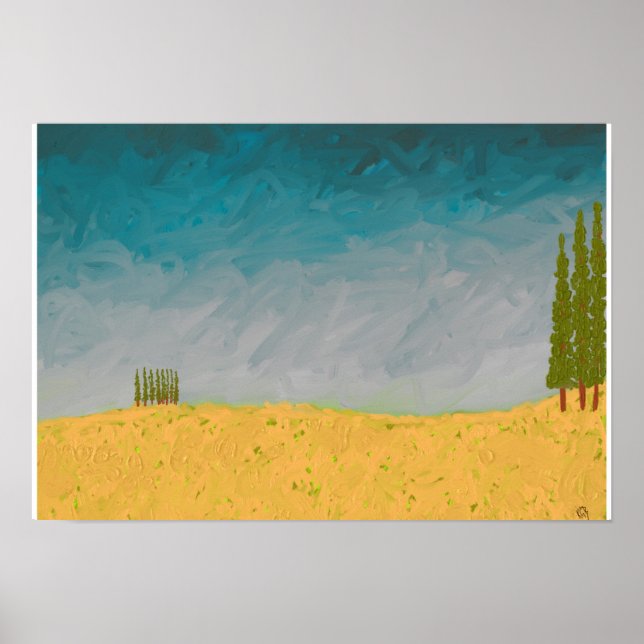 Toskanischer Sommer Poster (Vorne)