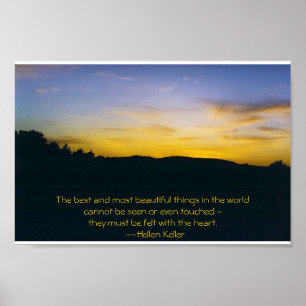 Toskanischer Sonnenuntergang Poster
