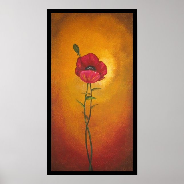 Toskanisches Poppy Poster (Vorne)