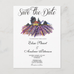 Toskanisches Weinberg Save-the-Date-Einladung Postkarte