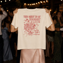 Toss-Shirt-Bouquet Benutzerdefinierte Hochzeit & J T-Shirt
