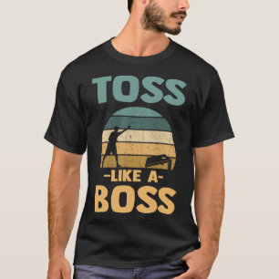 Toss wie ein Boss Bean Tag Rasen Spiel Mais Toss P T-Shirt