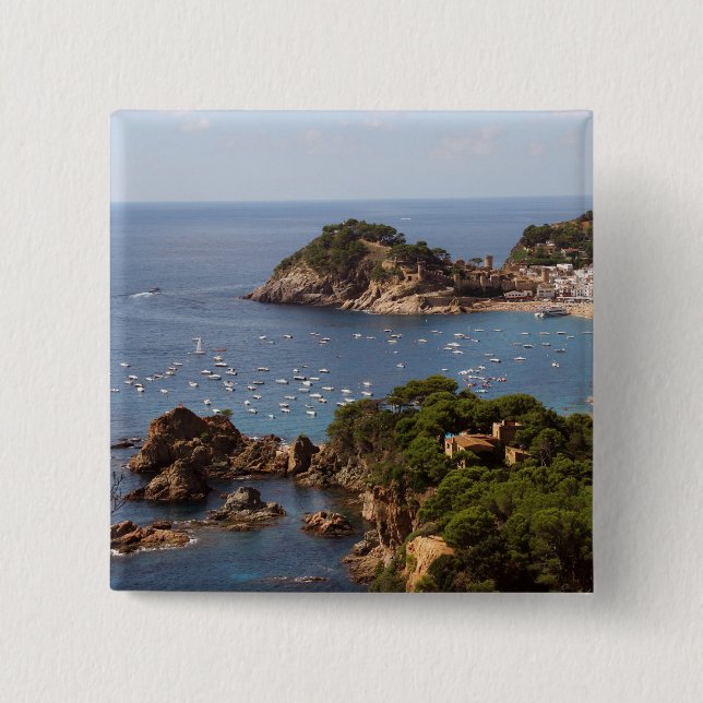 TOSSA DE MAR. Stadt an der Costa Brava. Button (Vorderseite)