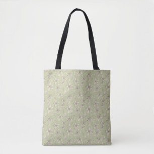Tossed Blüten auf Olive Green - nahtloses Muster.