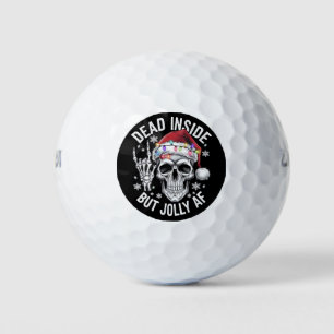 Tot innen, aber lustiges Weihnachtsgeschenk-Skelet Golfball